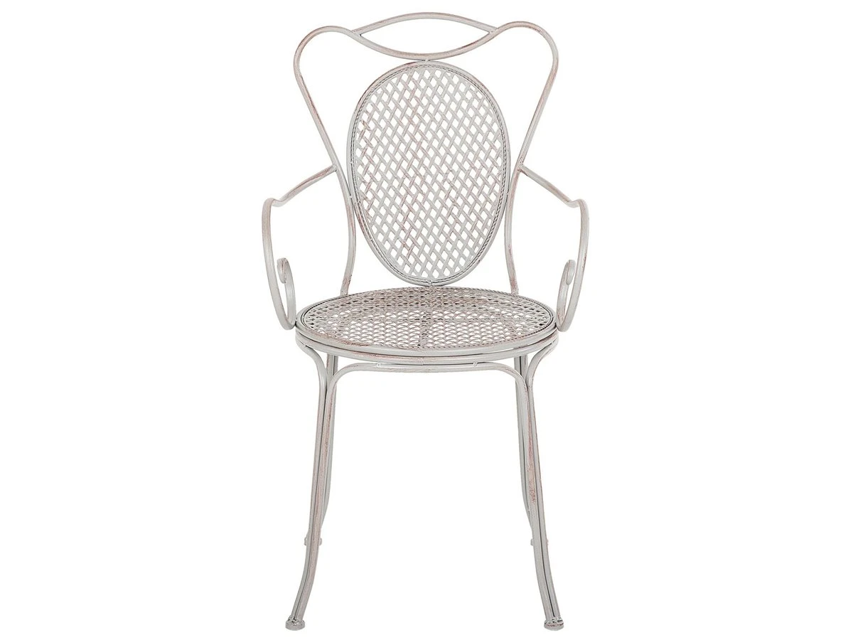 Conjunto De 2 Sillas De Jardín De Metal Gris CILENTO - Imagen 6