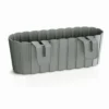 Prosperplast Jardinera Para Balcón BOARDEE HOOK 4,9L., Dimensiones (mm) 383x212x130, Color Gris Piedra