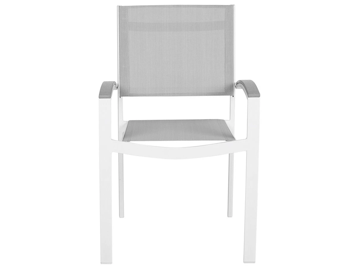 Conjunto De 4 Sillas De Jardín Gris PERETA - Imagen 6