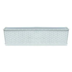 Prosperplast Jardinera Para Balc贸n Ratolla Case 13,5L., Dimensiones (Mm) 783X173X150, Color Blanco