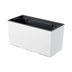 Prosperplast Jardinera Para Balcón Urbi Case , Dimensiones (Mm) 395X185X195, Color Blanco