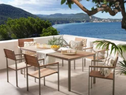 Conjunto De 6 Sillas De Jardín En Madera VIAREGGIO