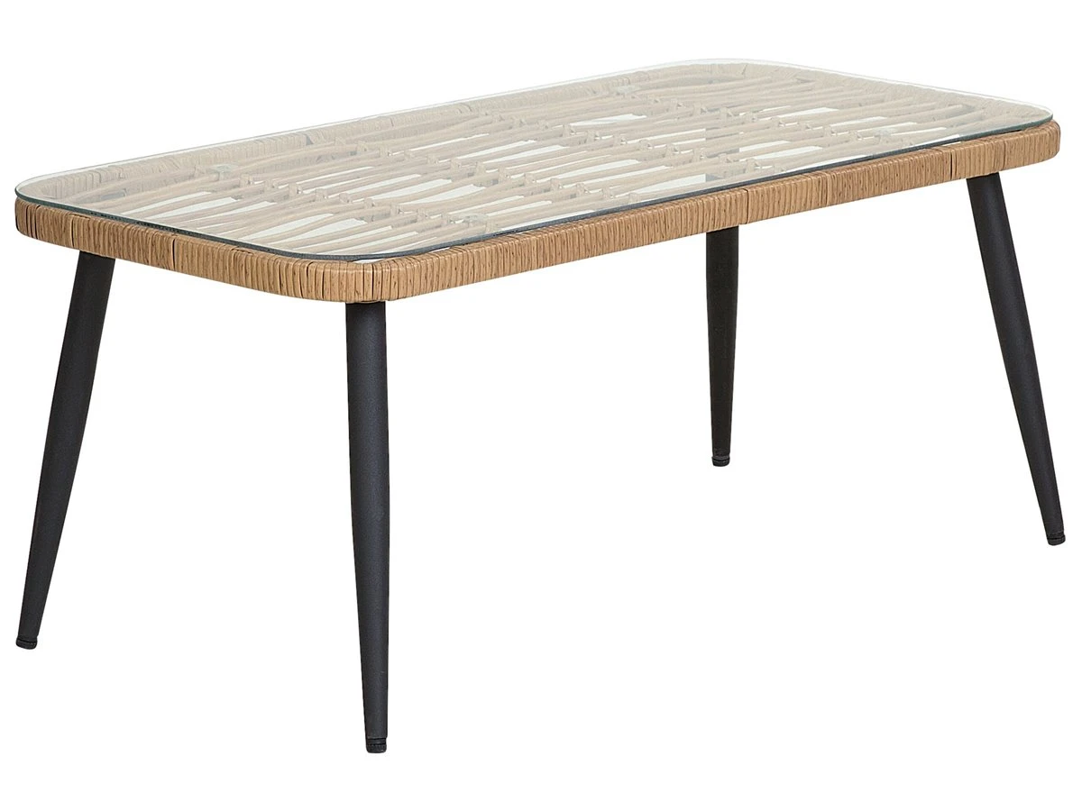 Conjunto De Jardín 4 Plazas Color Natural CORINTH II - Imagen 11