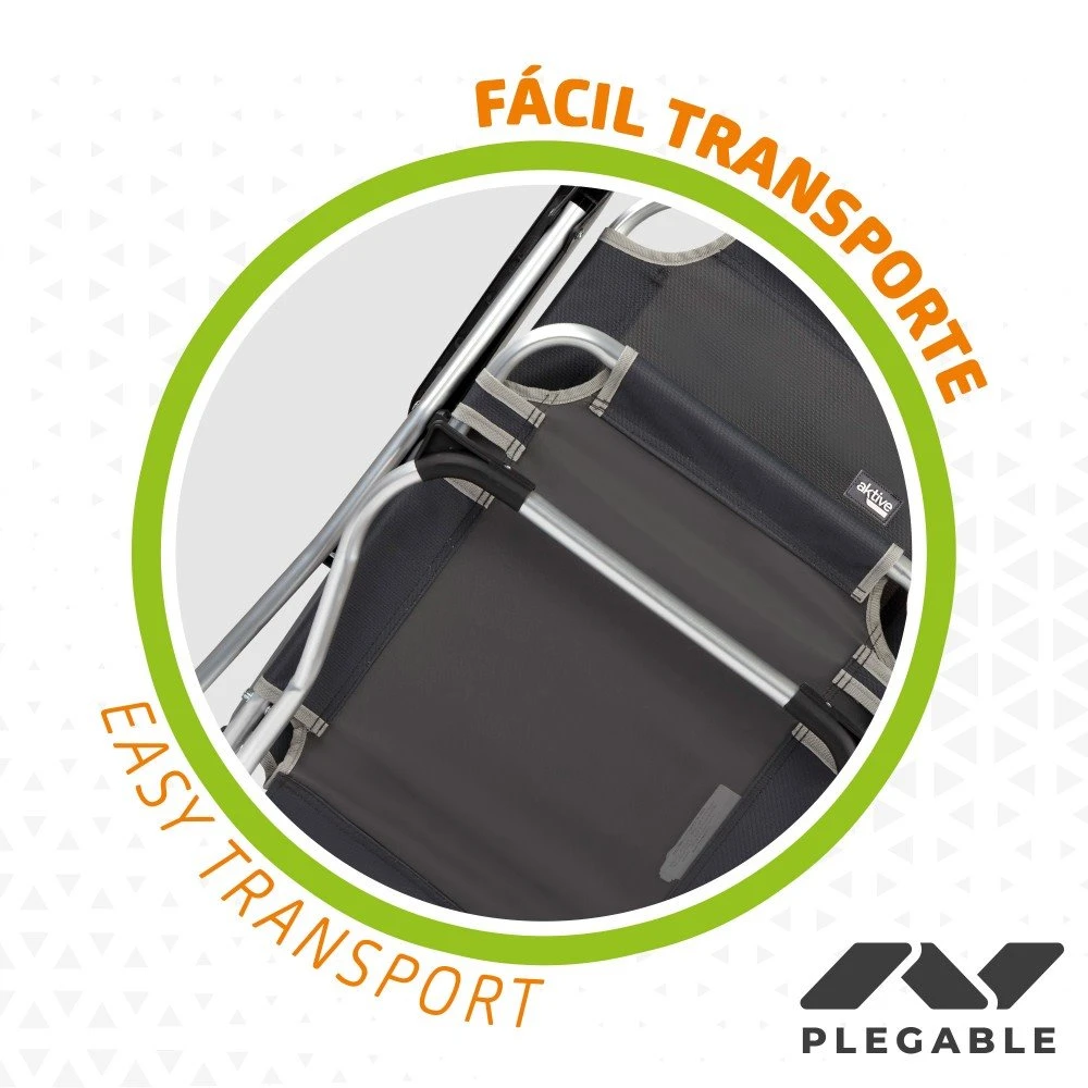 Silla Plegable De Aluminio Fija Aktive - Imagen 4
