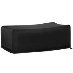 Outsunny Funda Protectora Para Muebles De Jardín 154x94x66 Cm Cubierta De Muebles De Mesas Exterior Tela Oxford 600D Impermeable Con Hebillas Para Patio Terraza Negro