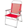 Silla Plegable Fija Aluminio Aktive Beach - Rojo