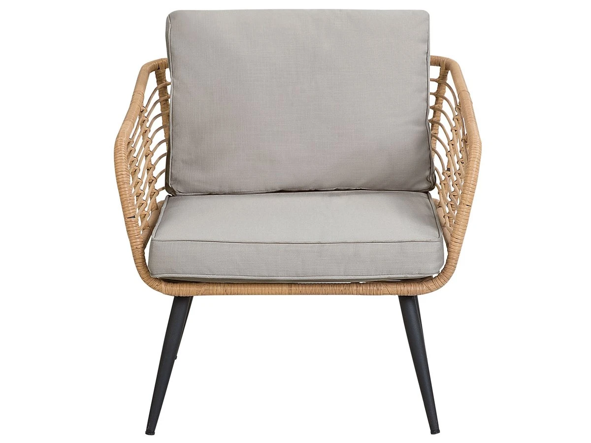 Conjunto De Jardín 4 Plazas Color Natural CORINTH II - Imagen 7