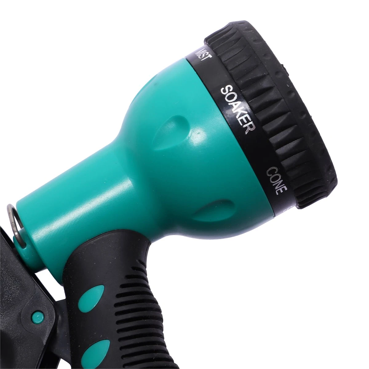 DURHAND Carrete Para Manguera Retráctil 10m Con Cabezal Multifuncional Sistema De Enrollado Automático Con Bloqueo Conector De 1m Para Jardín Césped 29,5x16,5x33 Cm Negro Y Verde - Imagen 9