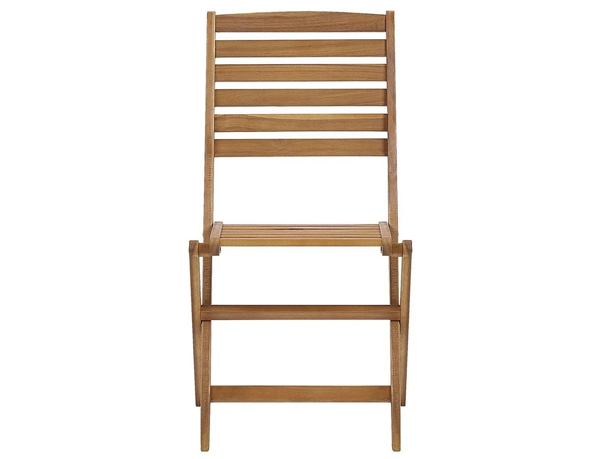 Conjunto De 6 Sillas De Jardín De Madera De Acacia TOLVE - Imagen 5