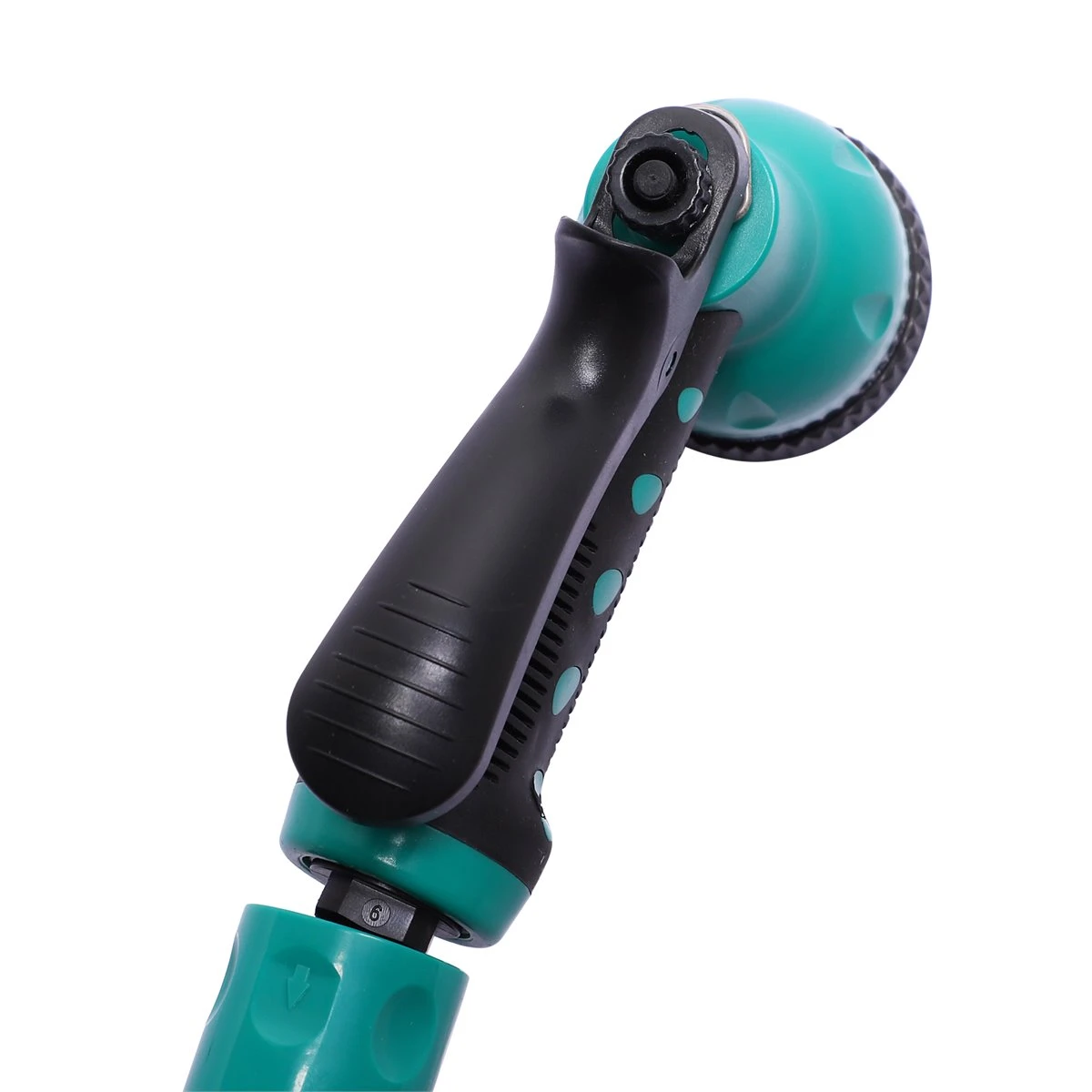 DURHAND Carrete Para Manguera Retráctil 10m Con Cabezal Multifuncional Sistema De Enrollado Automático Con Bloqueo Conector De 1m Para Jardín Césped 29,5x16,5x33 Cm Negro Y Verde - Imagen 10