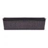 Prosperplast Jardinera Para Balcón Ratolla Case 13,5L., Dimensiones (Mm) 783X173X150, Color Ocre Oscuro