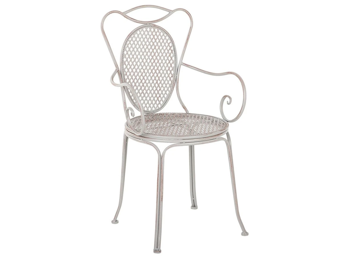 Conjunto De 2 Sillas De Jardín De Metal Gris CILENTO - Imagen 8