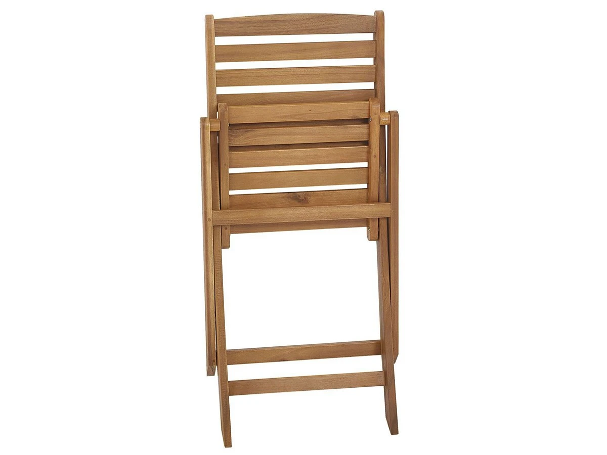 Conjunto De 6 Sillas De Jardín De Madera De Acacia TOLVE - Imagen 8