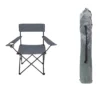 Acomoda Textil – Silla De Camping Plegable Con Portavasos De Loneta Y Metal 81x80x50 Cm. Silla Ligera Y Resistente Para Playa, Acampada, Picnic Con Reposabrazos, Incluye Bolsa De Transporte. (Gris).