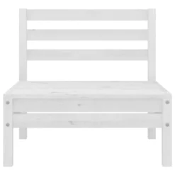 Sofá Central De Jardín Blanco Madera Maciza De Pino VidaXL