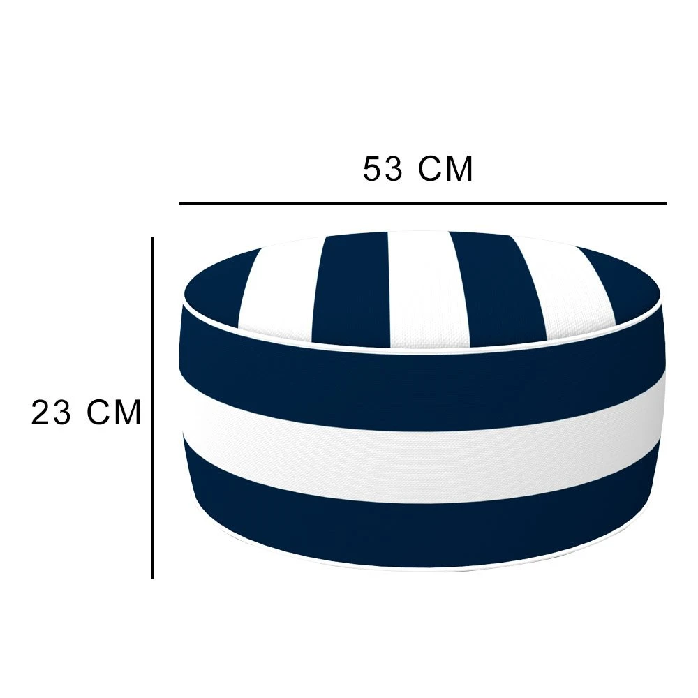 Puff Hinchable Ottoman Resistente Al Agua Colonial Azul Aktive - Imagen 4