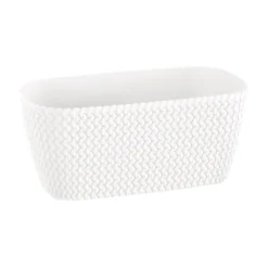 Prosperplast Jardinera Para Balcón Splofy Case 4L., Dimensiones (Mm) 297X145X133, Color Blanco