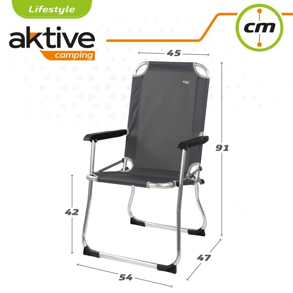 Silla Plegable De Aluminio Fija Aktive - Imagen 6