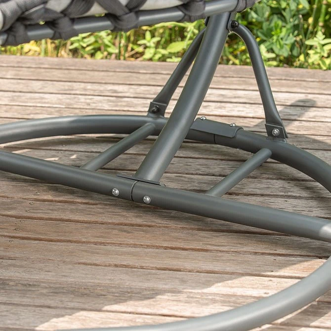 Silla Colgante Con Soporte Para Exteriores Columpio Colgante Con Marco De Acero 95 X 95 X 187cm OGS57-HG SoBuy - Imagen 5