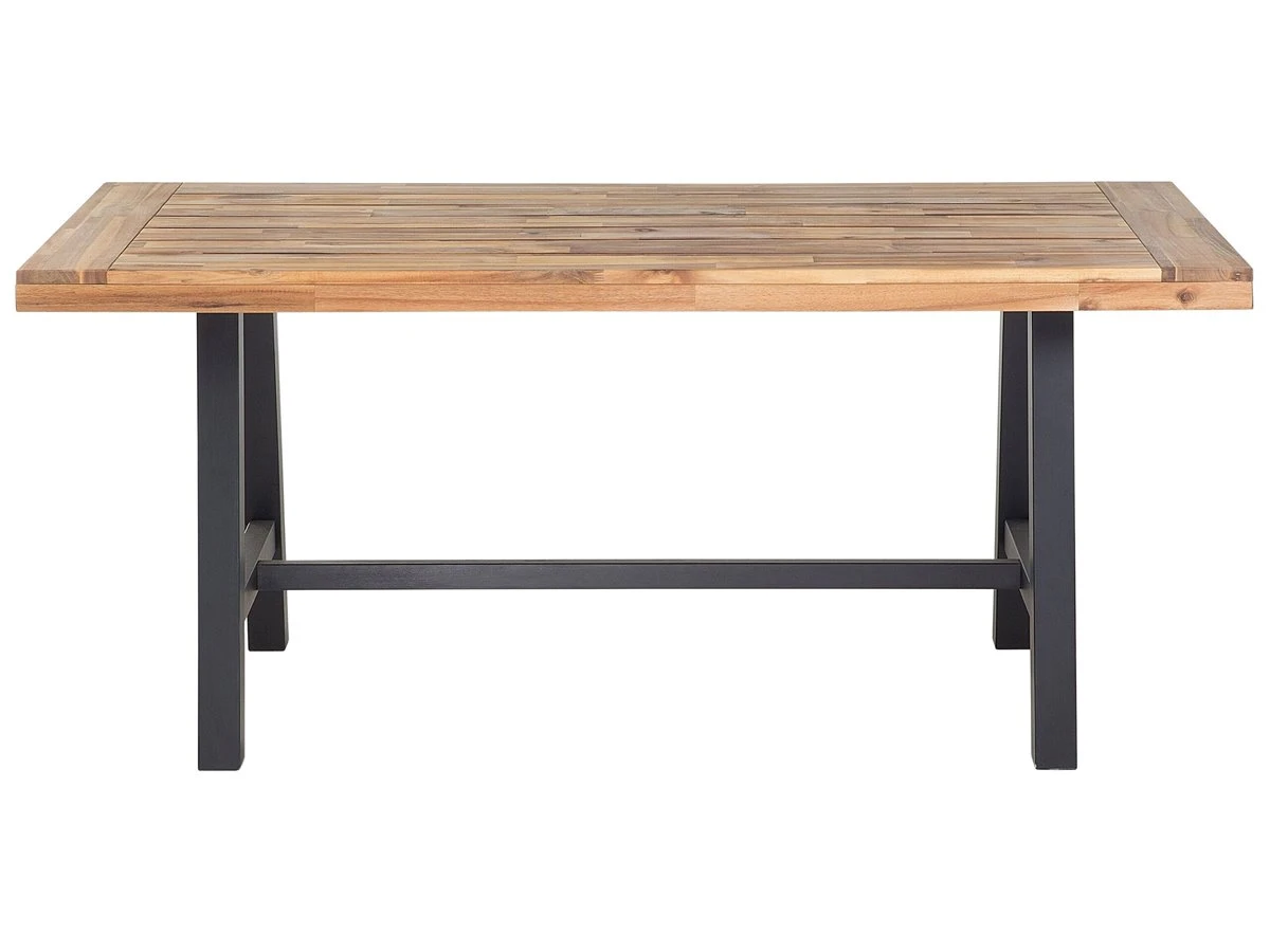 Conjunto De Jardín En Madera De Acacia Marrón/negro SCANIA - Imagen 6