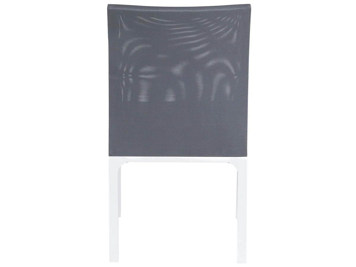 Conjunto De 8 Sillas De Poliéster Gris Oscuro/blanco BACOLI - Imagen 6