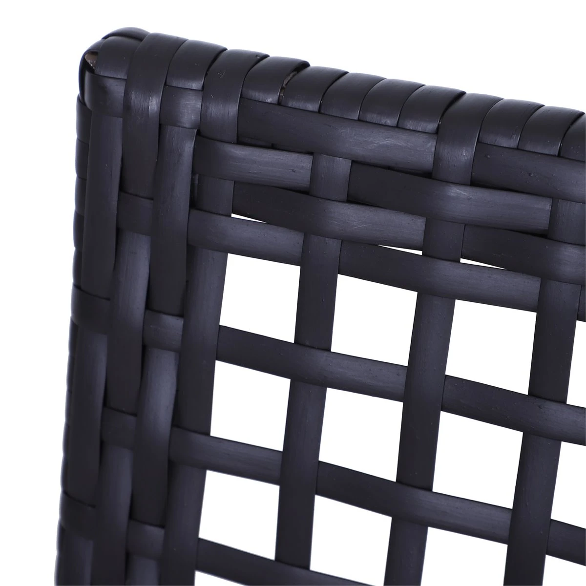 Outsunny Conjunto De Muebles De Ratán Para Jardín Con Mesa Ø51x46 Cm Y 2 Sillas Mecedoras 65,5x73,5x84,5 Cm Con Cojines Lavables Y Almohadas Blanco Y Marrón - Imagen 8