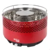 Barbacoa Sin Humo Redonda Roja 2 En 1 Sobremesa Ø34 Cm Aktive