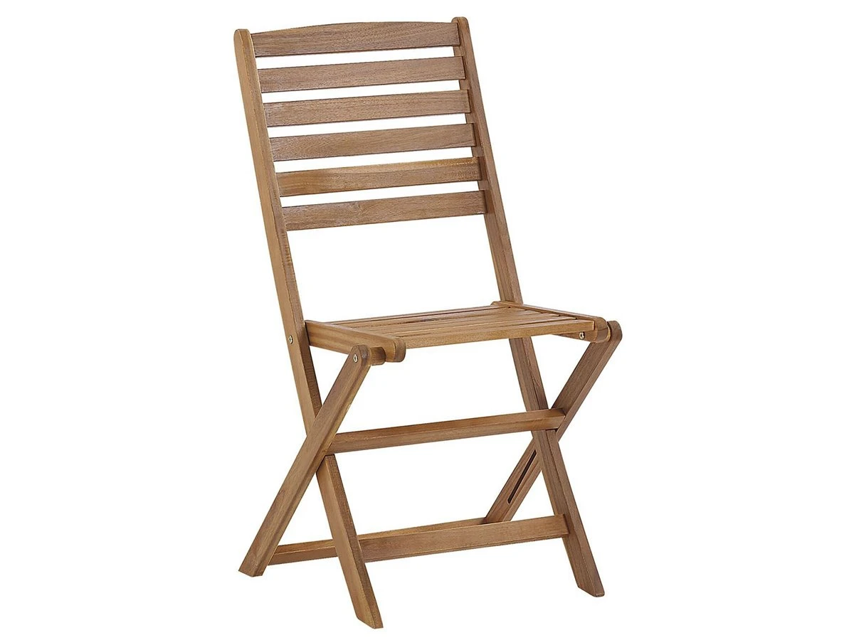 Conjunto De 6 Sillas De Jardín De Madera De Acacia TOLVE - Imagen 4