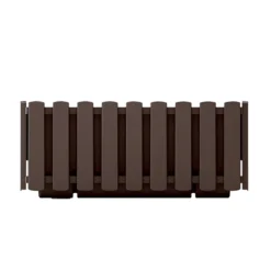 Prosperplast Jardinera Para Balc贸n BOARDEE FENCYCASE, Dimensiones (mm) 380x180x162, Color Marr贸n