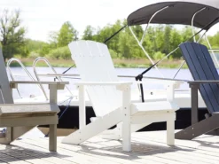 Silla De Jardín Blanca ADIRONDACK