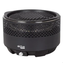 Barbacoa Sin Humo Redonda Negra 2 En 1 Sobremesa Ø34 Cm Aktive