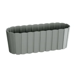 Prosperplast Jardinera Para Balc贸n BOARDEE BASIC 4,9L., Dimensiones (mm) 383x144x130, Color Gris Piedra