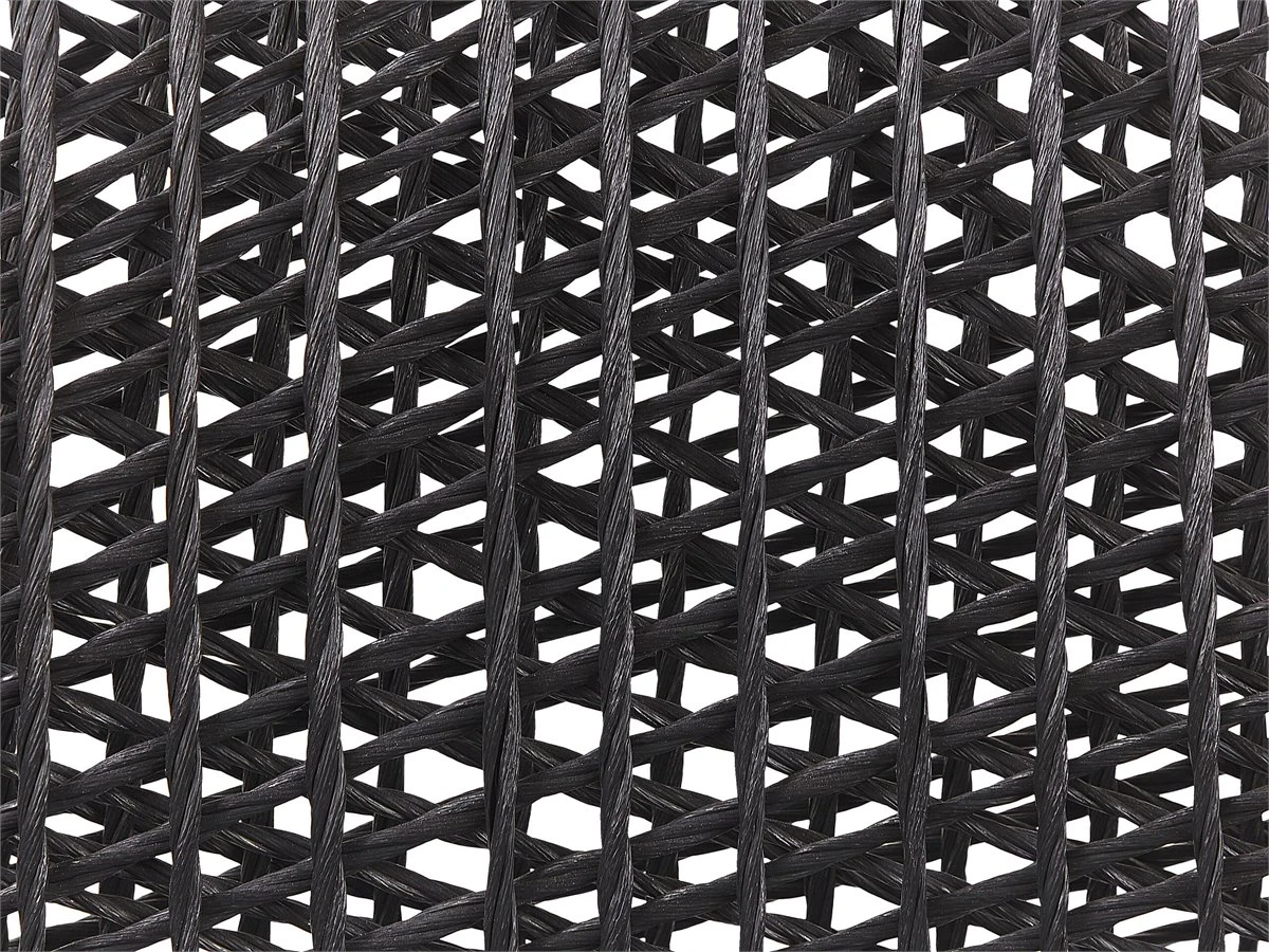 Conjunto De Jardín De Cemento Reforzado Mesa ⌀ 90 Cm Con 4 Sillas Gris/negro OLBIA - Imagen 11