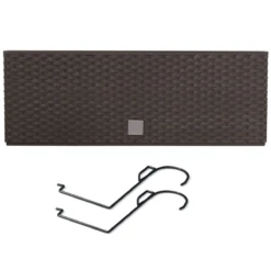 Prosperplast Jardinera Para Balc贸n Rato Case W , Dimensiones (Mm) 580X180X195, Color Ocre Oscuro