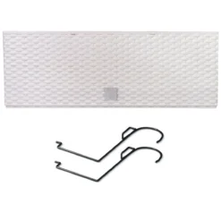 Prosperplast Jardinera Para Balc贸n Rato Case W , Dimensiones (Mm) 580X180X195, Color Blanco