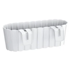 Prosperplast Jardinera Para Balc贸n BOARDEE HOOK 4,9L., Dimensiones (mm) 383x212x130, Color Blanco
