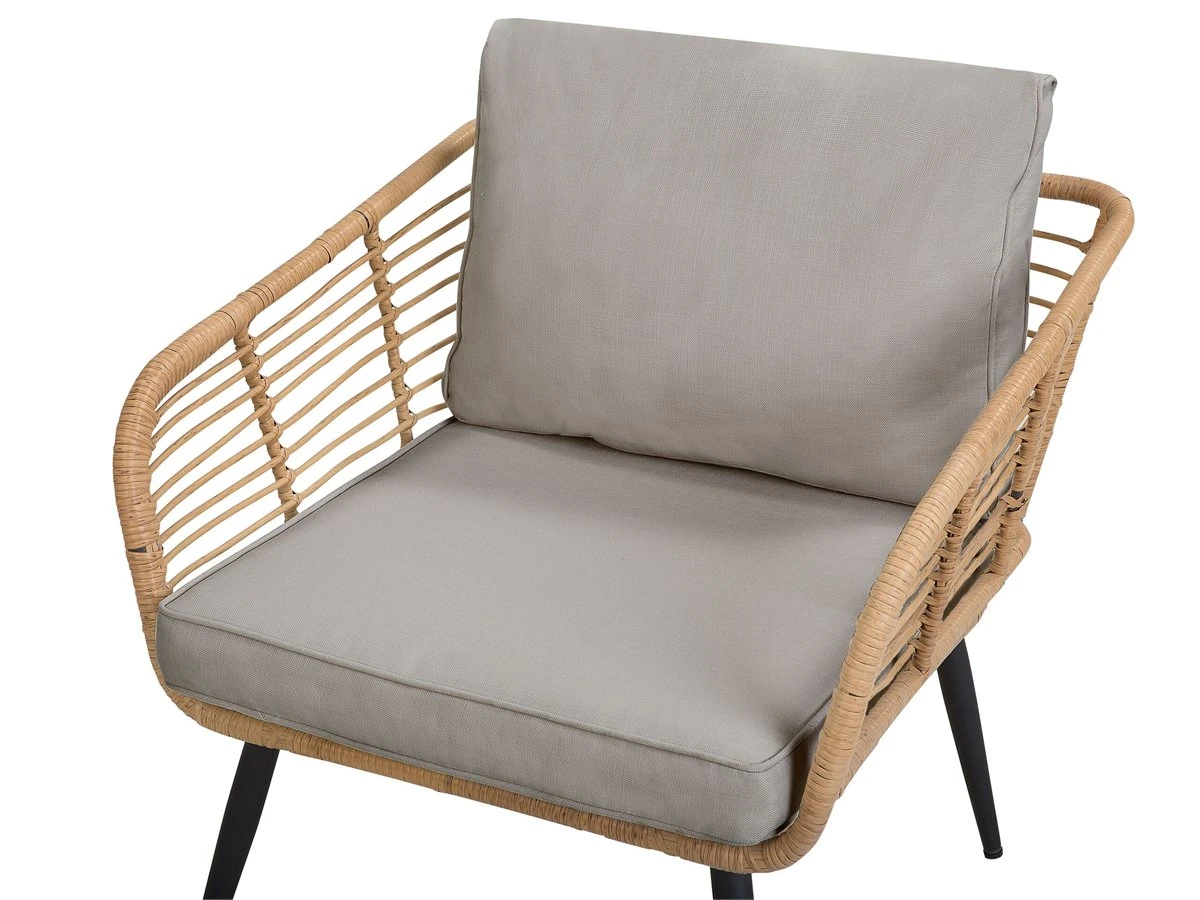 Conjunto De Jardín 4 Plazas Color Natural CORINTH II - Imagen 12