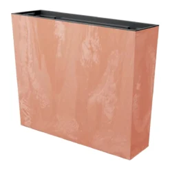 Prosperplast Jardinera Para Balcón Urbi Case Beton Effect , Con Depósito, Dimensiones (Mm) 580X180X498, Color Terracota