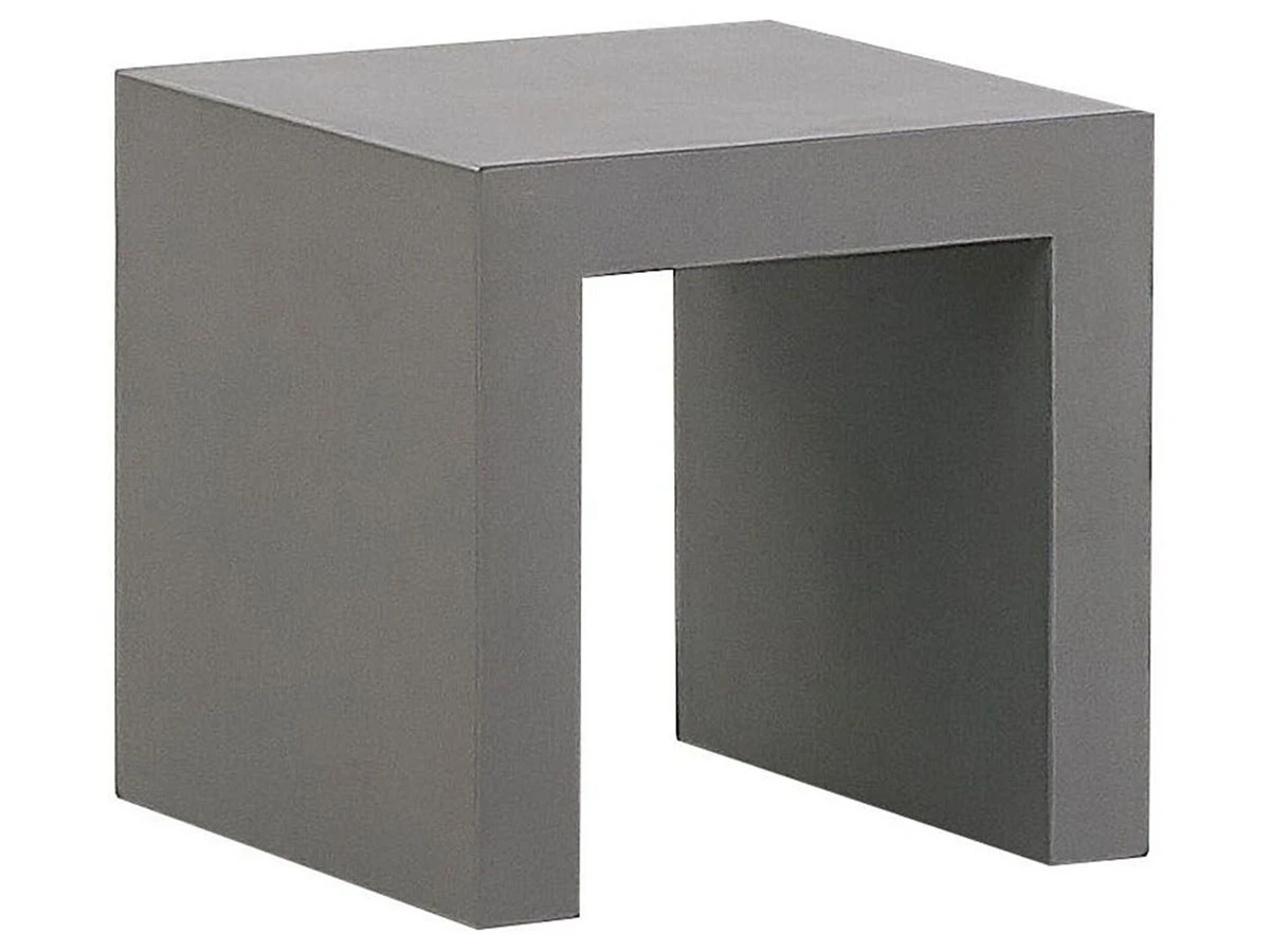 Conjunto De Jardín De Cemento Reforzado Mesa ⌀ 90 Cm 4 Taburetes Gris/madera Clara OLBIA/TARANTO - Imagen 8