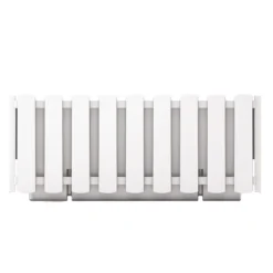 Prosperplast Jardinera Para Balc贸n BOARDEE FENCYCASE, Dimensiones (mm) 580x180x162, Color Blanco