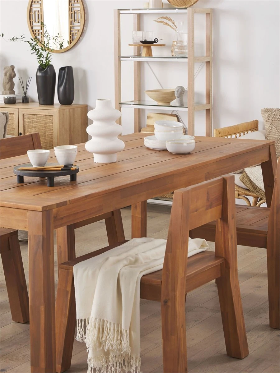 Silla De Madera De Acacia Clara LIVORNO - Imagen 7