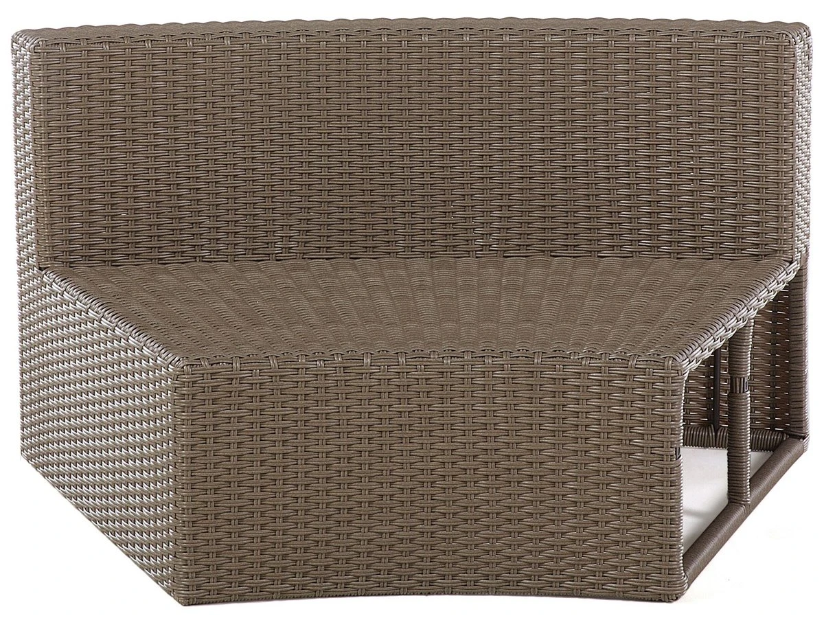 Conjunto De Jardín Con Sofá De Ratán Y Mesa De Café En Marrón Claro SEVERO - Imagen 10