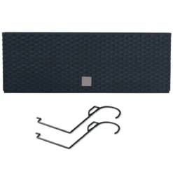 Prosperplast Jardinera Para Balc贸n Rato Case W , Dimensiones (Mm) 580X180X195, Color Antracita