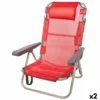 Silla Plegable Con Reposacabezas Aktive Menorca Rojo 48 X 84 X 46 Cm (2 Unidades)